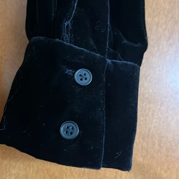 Diana van Furstenberg black velvet jumpsuit - Picture 3 of 7